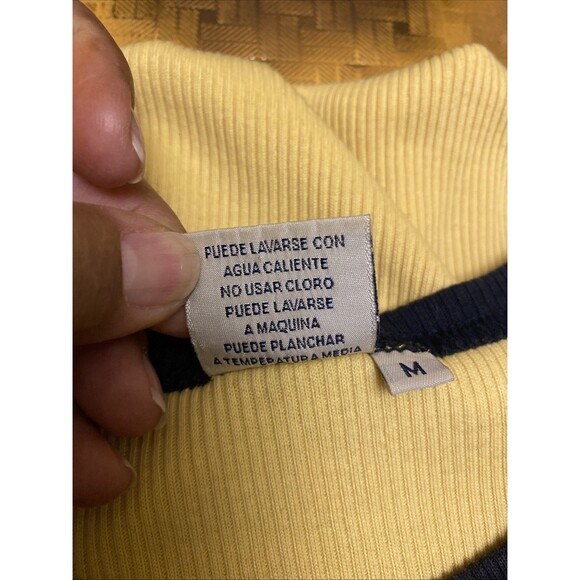 Patprimo  Casual Men’s  Size M. Dark Blue/ Yellow T- Shirt Short Sleeve. - Picture 9 of 9